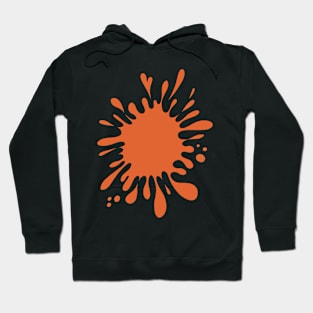 Orange color splash pop-art style Hoodie